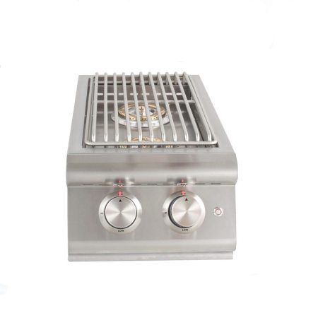 Blaze Built-In LP Premium LTE Double Side Burner with Lights