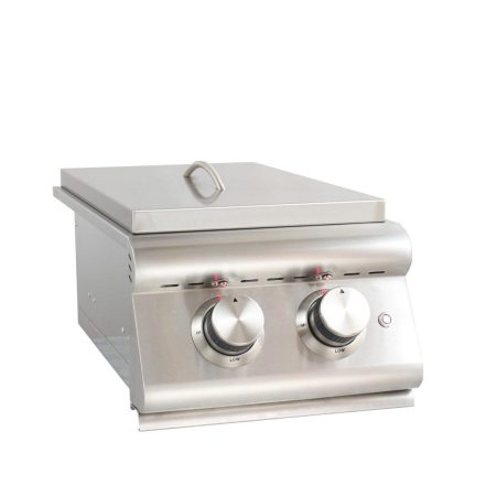 Blaze Built-In LP Premium LTE Double Side Burner with Lights