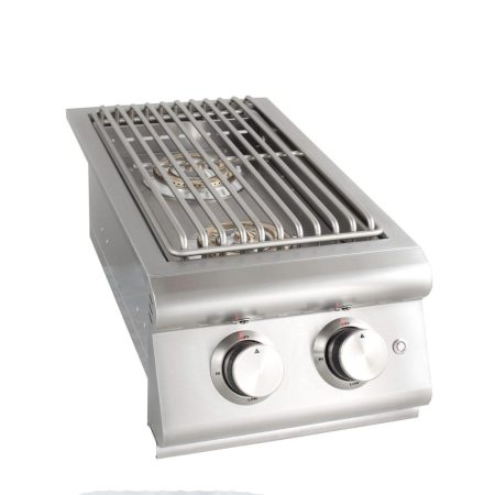 Blaze Built-In LP Premium LTE Double Side Burner with Lights