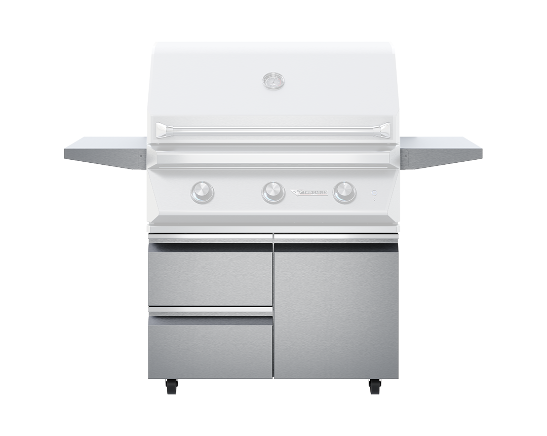 36" Twin Eagles Grill Base with Storage Drawers - Single Door