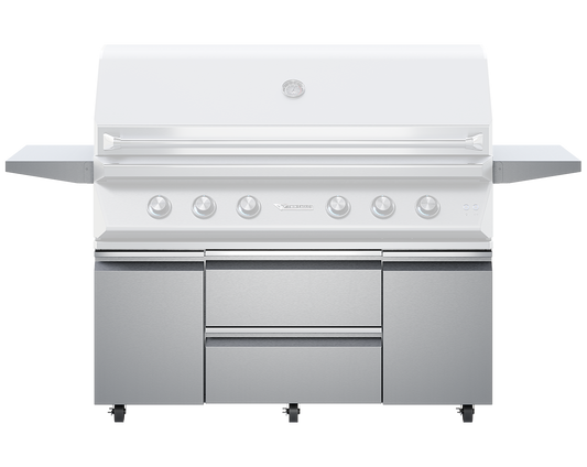 54" Twin Eagles Grill Base with Storage Doors - Two Doors
