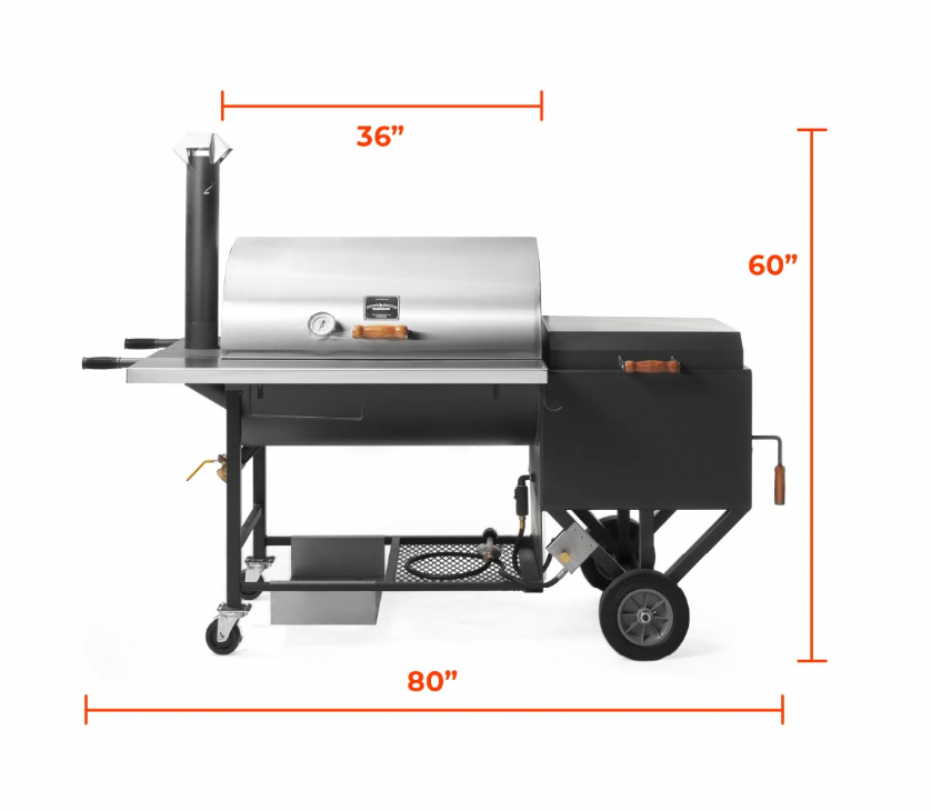 Pitts & Spitts 24 x 36 Ultimate Smoker Pit