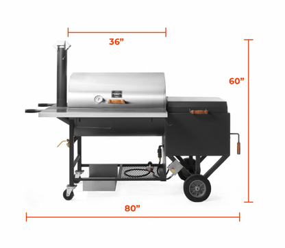 Pitts & Spitts 24 x 36 Ultimate Smoker Pit