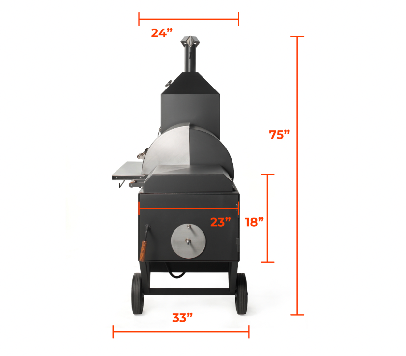 Pitts & Spitts  24 x 36 Ultimate Smoker Pit With Upright Smoker
