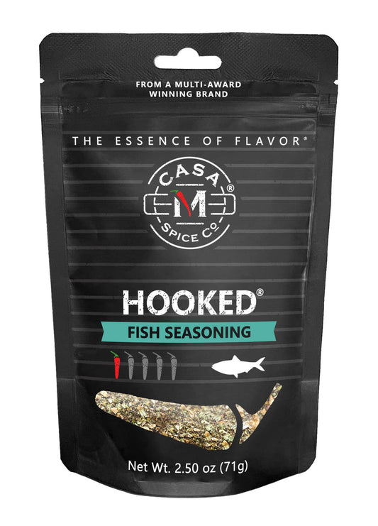 Casa M Spice Co LLC - Hooked® Fish Seasoning - Refill Bag