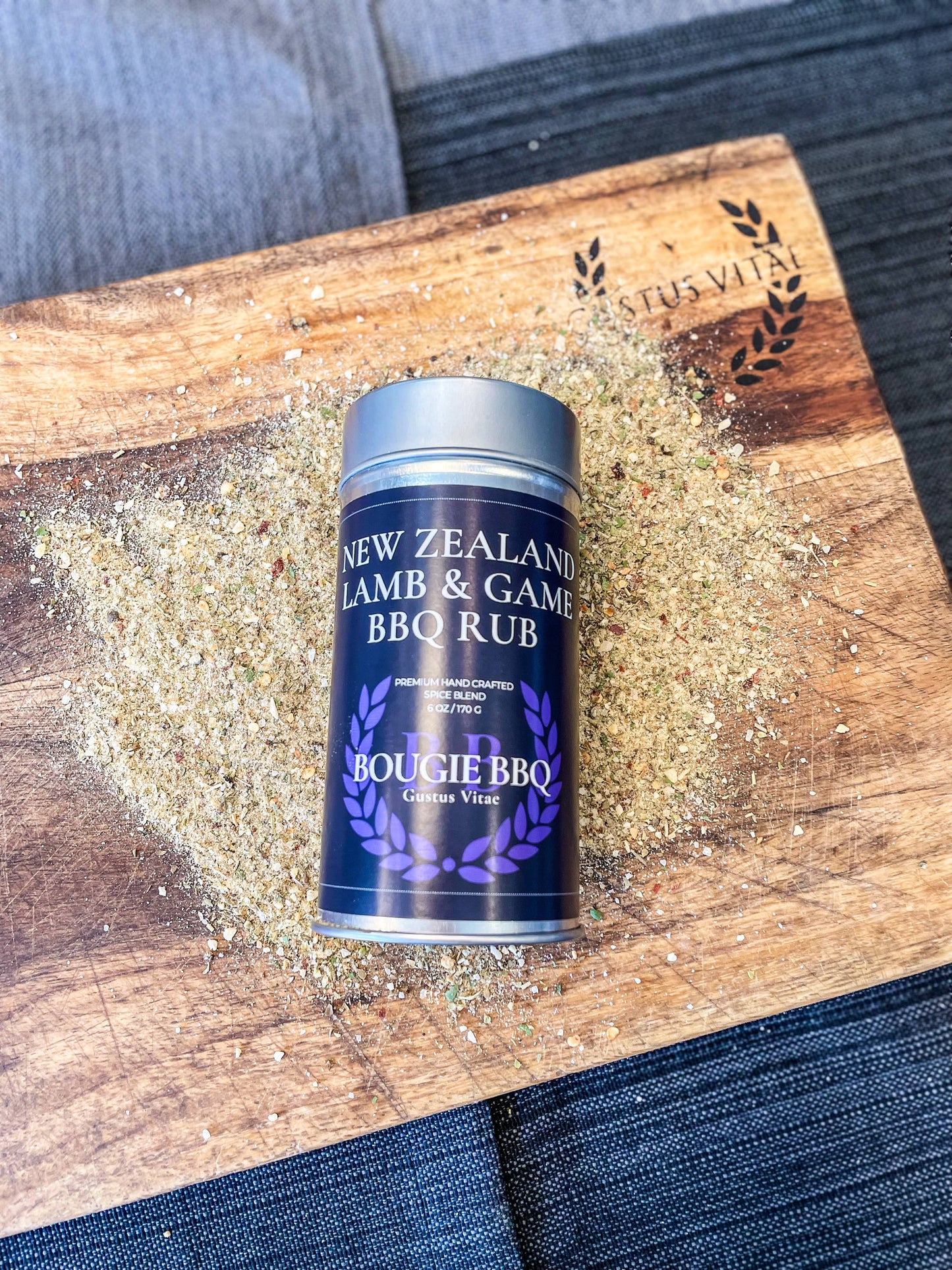 Gustus Vitae - New Zealand Lamb and Game BBQ Rub | Bougie BBQ