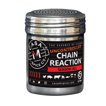 Casa M Spice Co LLC - Chain Reaction® Season-All - Stainless Steel Shaker