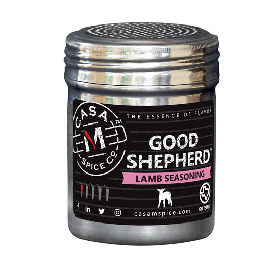 Casa M Spice Co LLC - Good Shepherd® Lamb Seasoning - Stainless Steel Shaker