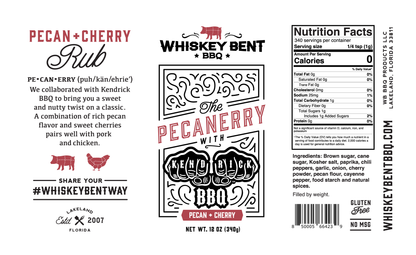 Whiskey Bent BBQ - The Pecannery - Pecan Cherry Rub