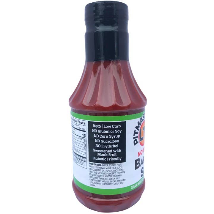 Pitmaster LT's - No Sugar Added Kansas City BBQ Sauce (19 oz)