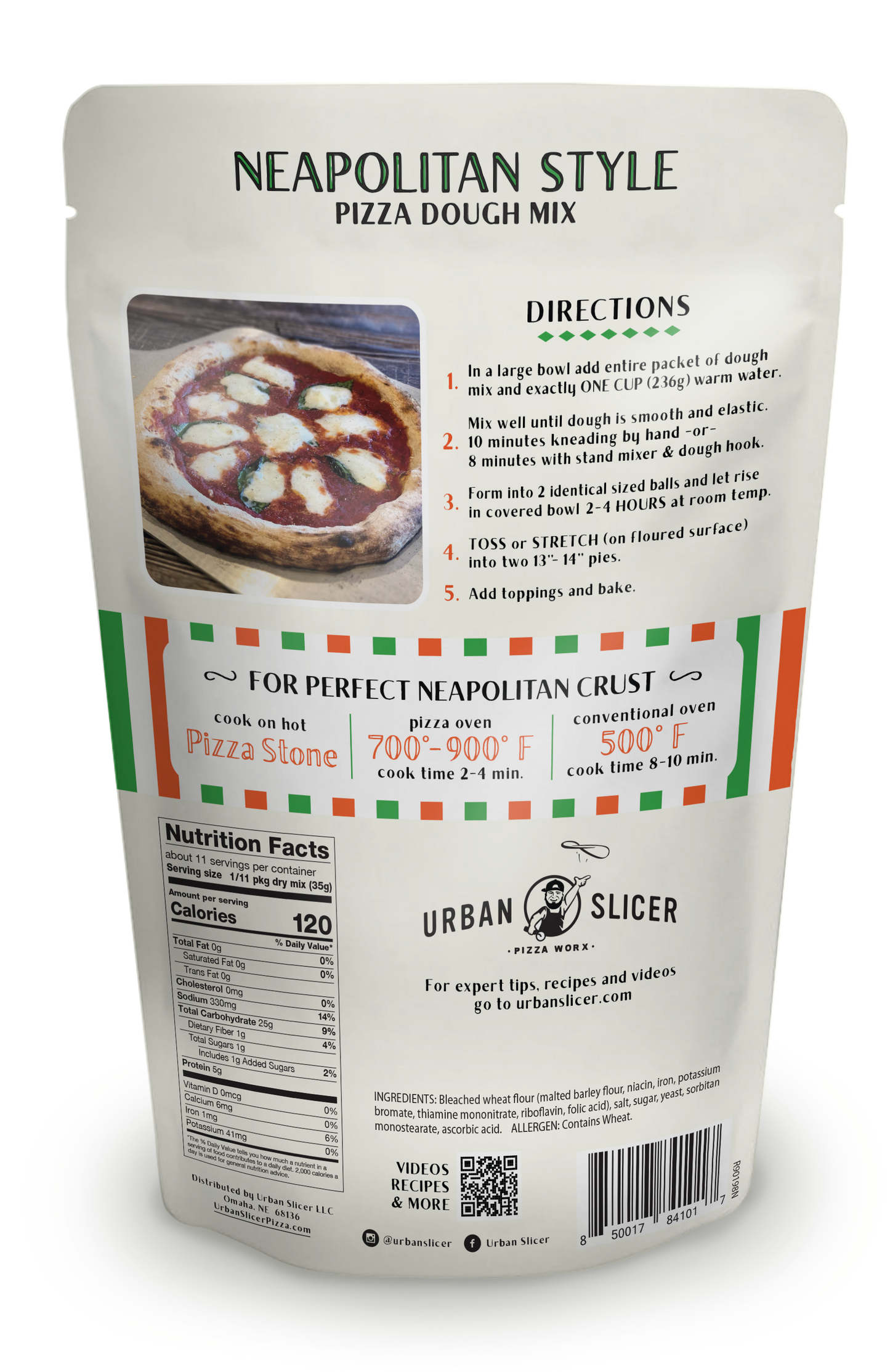 Neapolitan Style Pizza Dough: 1 - Packages