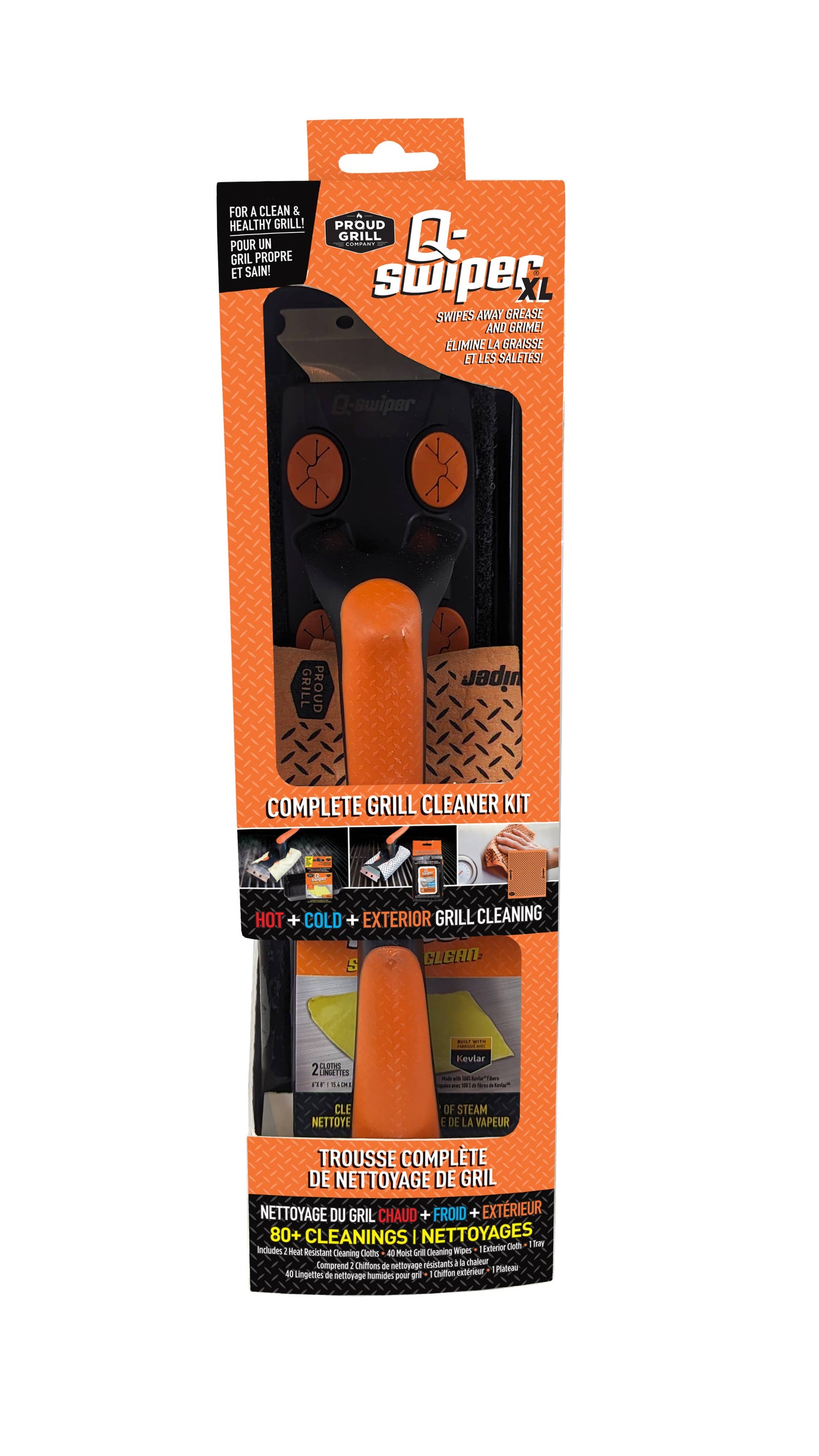 Proud Grill - Q-Swiper XL Complete Grill Cleaner Kit