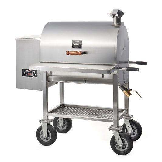 Pitts & Spitts Maverick 850 Wood Pellet Grill - Stainless Steel