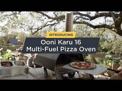 Ooni Karu 16 Wood/Charcoal Pizza Oven UU-P0E400 EXTERNAL_VIDEO 1