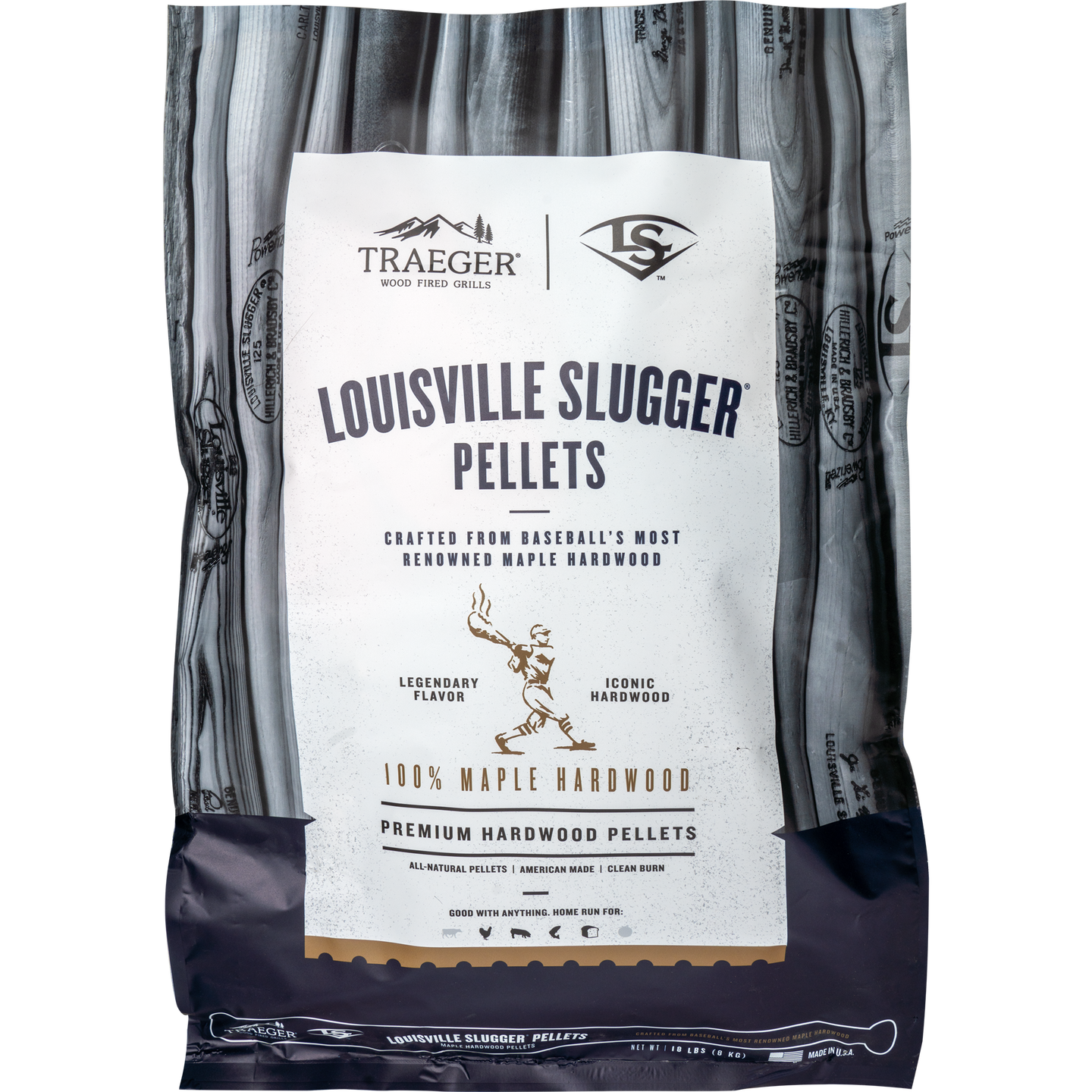 TRAEGER LOUISVILLE SLUGGER MAPLE PELLETS