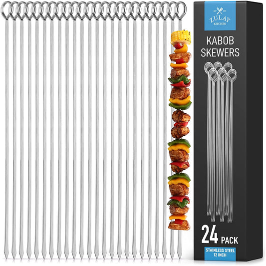 Zulay Stainless Steel Skewers