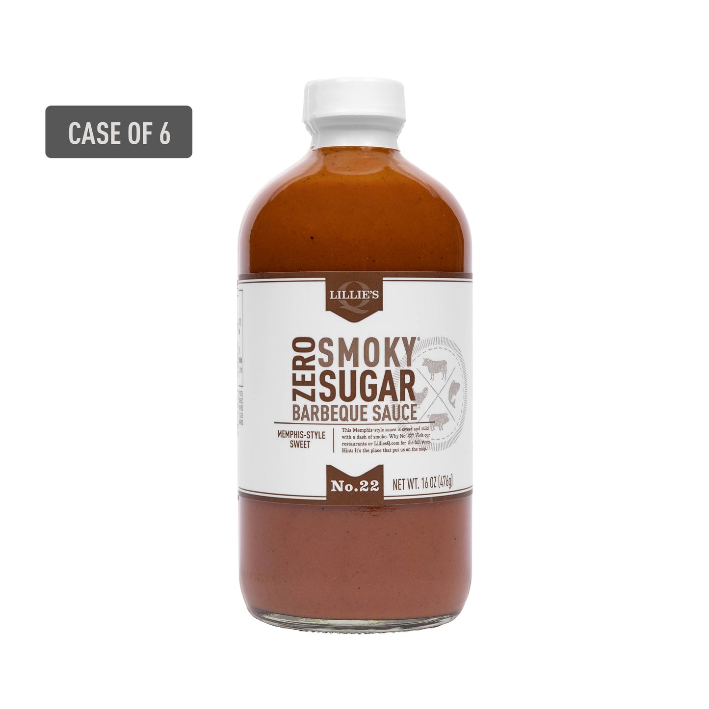 Lillie's Q - Zero Sugar Smoky Barbeque Sauce 16 oz