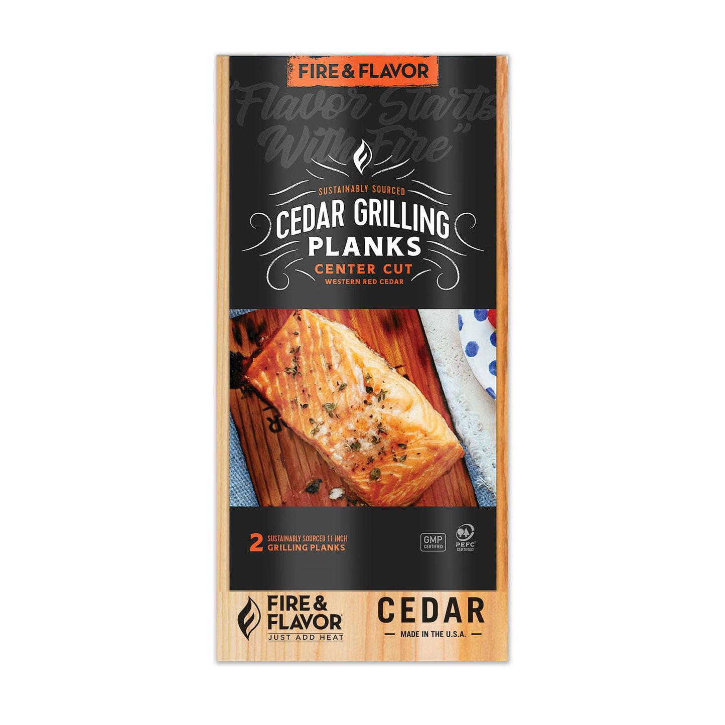 Fire & Flavor - Fire & Flavor Cedar Grilling Planks, 15-Inch, 2-Pack