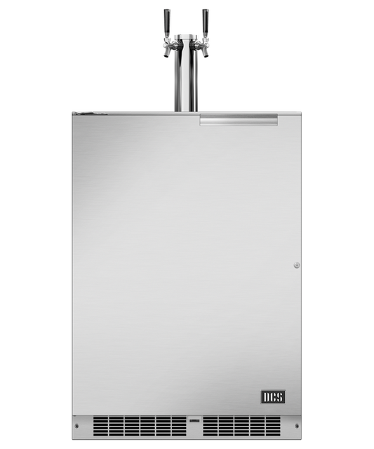 24" Keg/Beer Double Tap - Left Hinge 71516