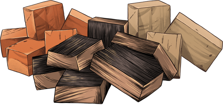 SMOKE BLOCKS - Wood Blocks 8lbs