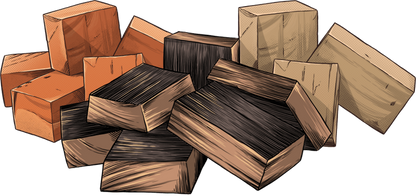 SMOKE BLOCKS - Wood Blocks 8lbs